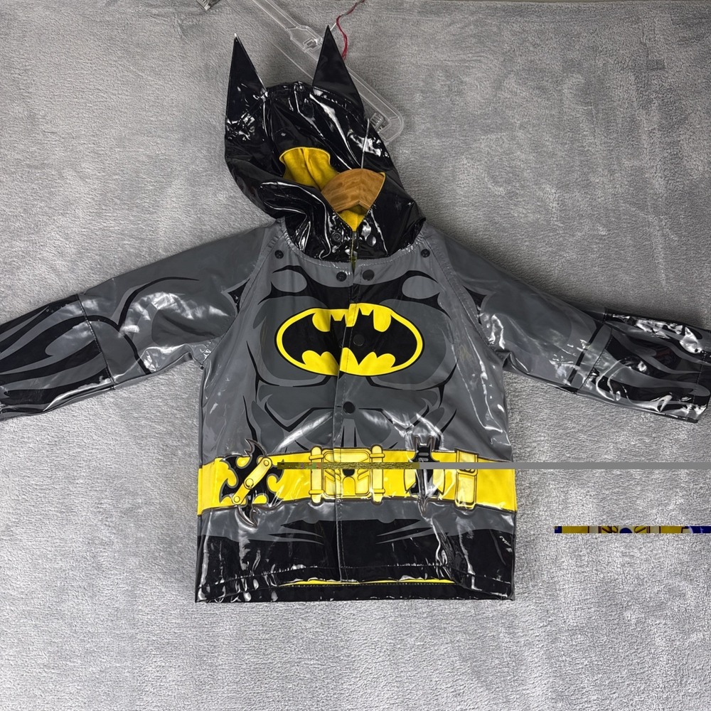 WESTERN CHIEF Kids Batman Rain Jacket  Size 3T ‎ With Out Cape
